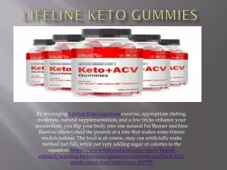 Lifeline Keto Gummies