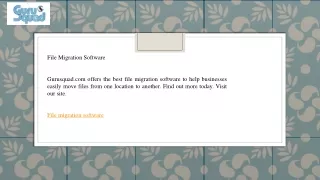 file migration software gurusquad com offers
