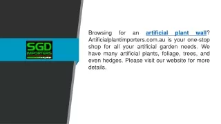 browsing for an artificial plant wall