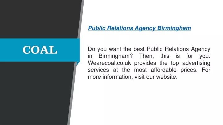 public relations agency birmingham do you want