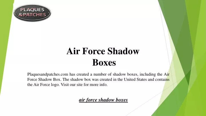 air force shadow boxes