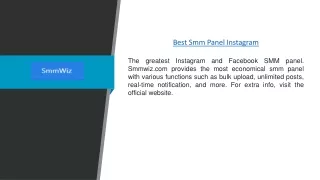 Best Smm Panel Instagram | Smmwiz.com