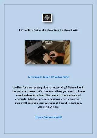 A Complete Guide of Networking | Network.wiki