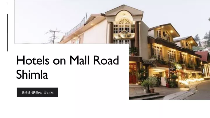hotels on mall road shimla