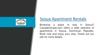 sosua apartment rentals
