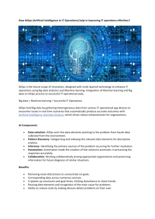 how aiops artificial intelligence