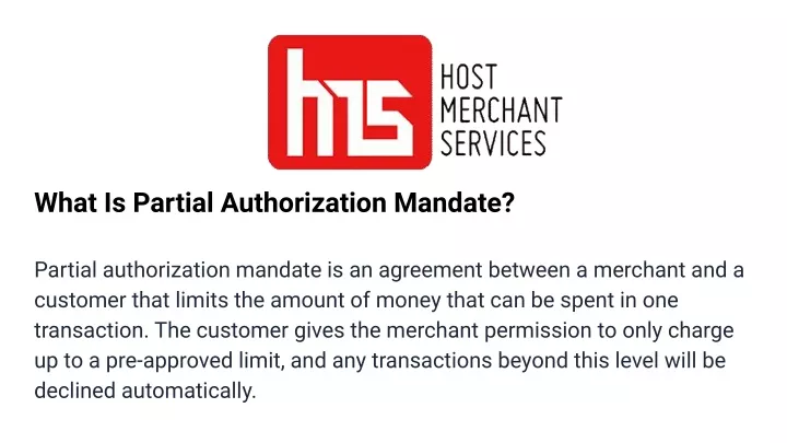 what is partial authorization mandate