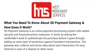 what you need to know about 3d payment gateway