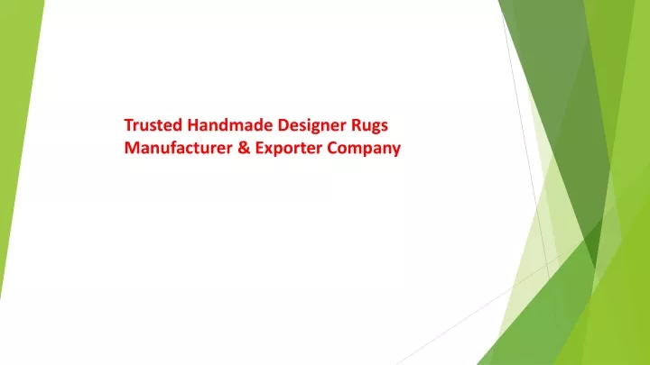 trusted handmade designer rugs manufacturer