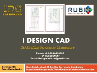 2D Drafting Services in Coimbatore | I Design Cad