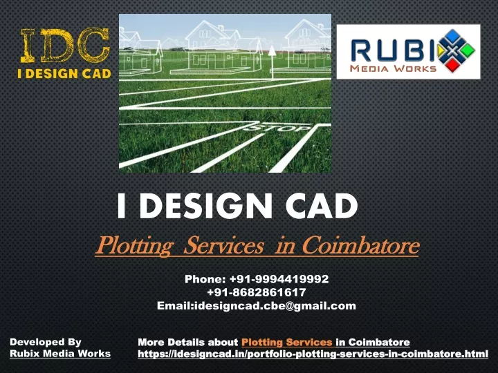 i design cad plotting services in coimbatore