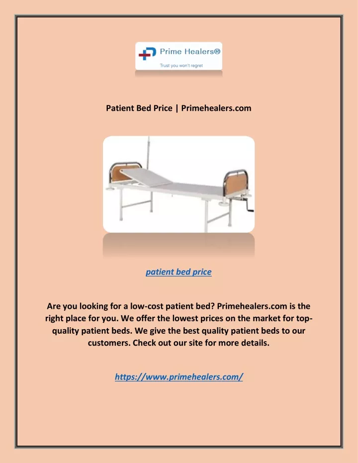 patient bed price primehealers com