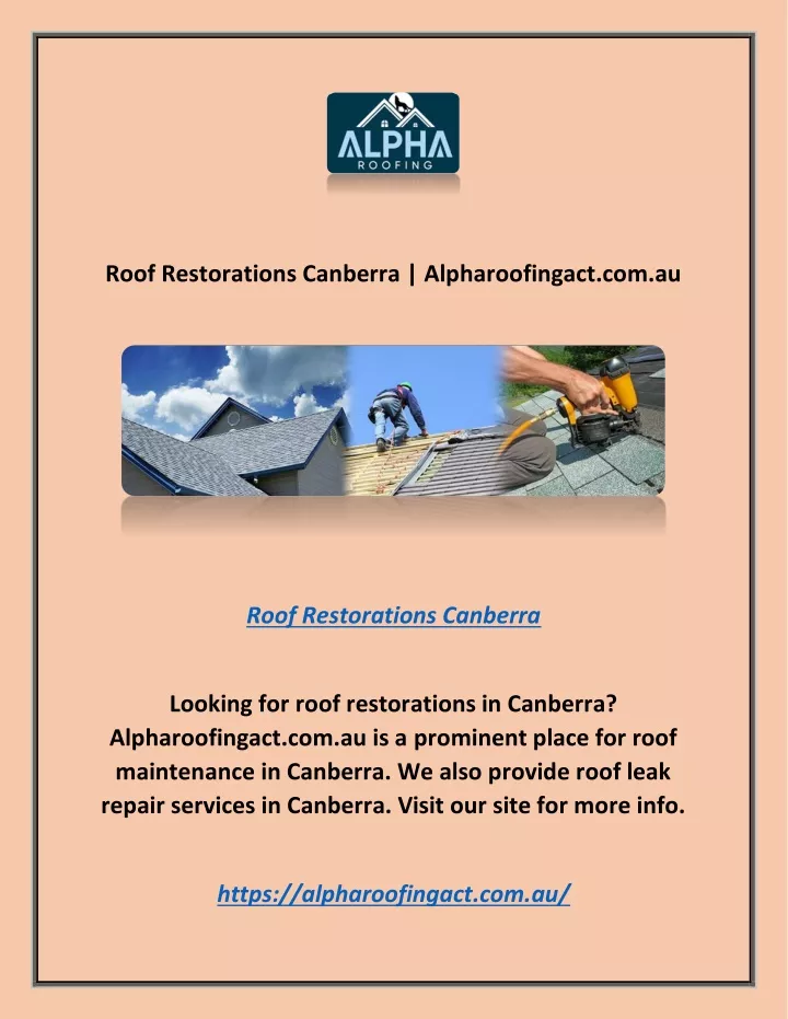 roof restorations canberra alpharoofingact com au