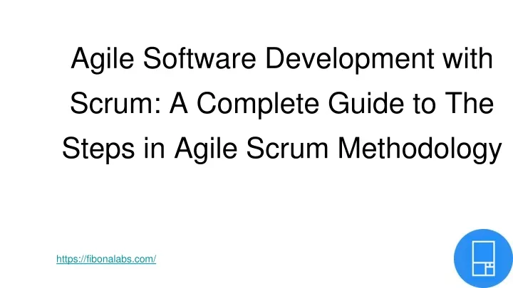 PPT - Agile Software Development with Scrum_ A Complete Guide to The ...