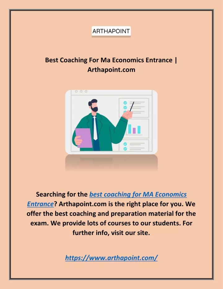 best coaching for ma economics entrance