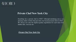 private chef new york city