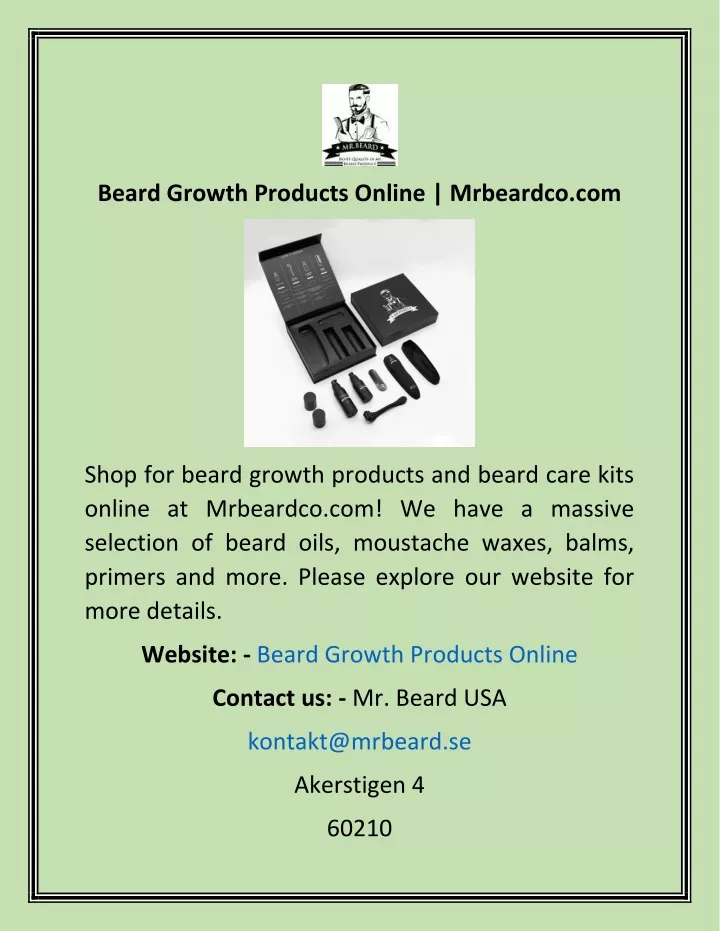 beard growth products online mrbeardco com