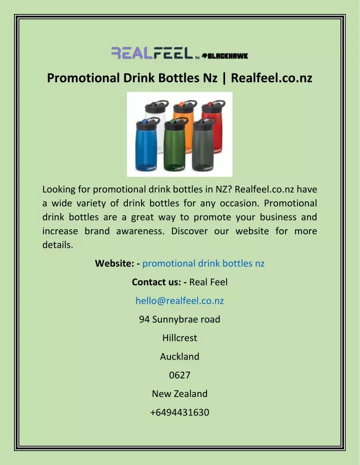 promotional drink bottles nz realfeel co nz