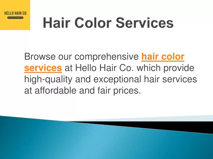 hair color services