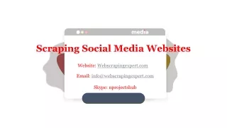 scraping social media websites