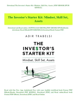 Download The Investor's Starter Kit Mindset  Skill Set  Assets {PDF EBOOK EPUB KINDLE}
