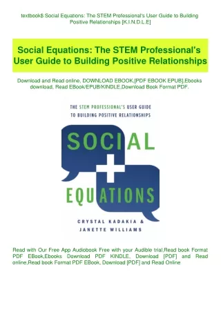 textbook social equations the stem professional
