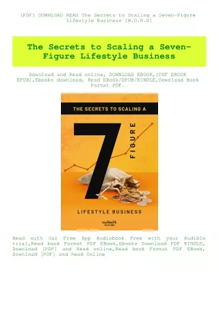 [PDF] DOWNLOAD READ The Secrets to Scaling a Seven-Figure Lifestyle Business [W.O.R.D]