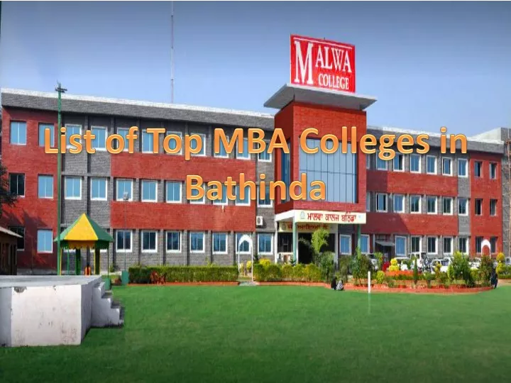 list of top mba colleges in bathinda