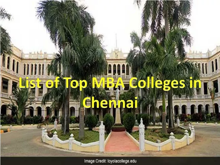 list of top mba colleges in chennai