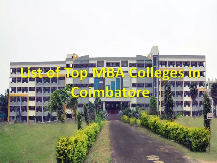 list of top mba colleges in coimbatore