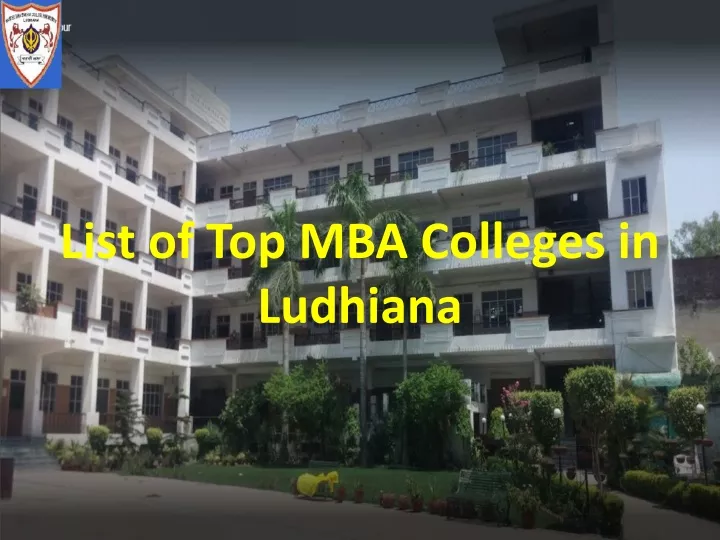 list of top mba colleges in ludhiana