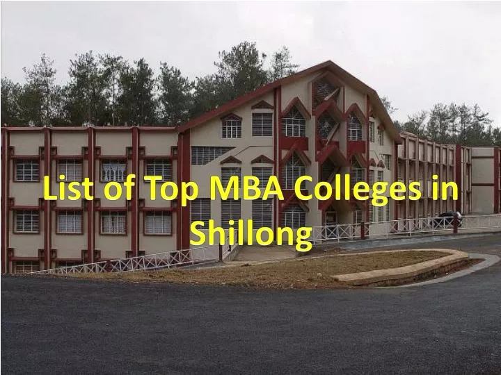 list of top mba colleges in shillong