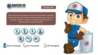 Mick’s Pest Control Sydney