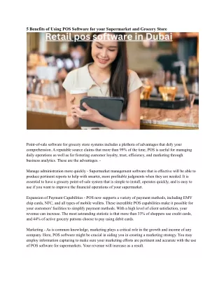 5 benefits of using pos software for your