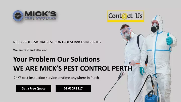 need professional pest control services in perth