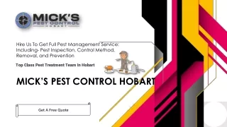 Mick’s Pest Control Hobart