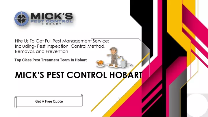 hire us to get full pest management service