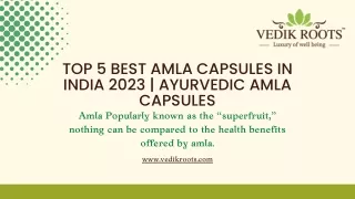 Top 5 Best Amla Tablets in India 2023  Ayurvedic Amla Capsules