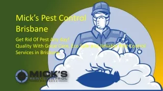 Mick’s Pest Control Brisbane