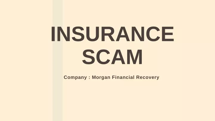 insurance scam