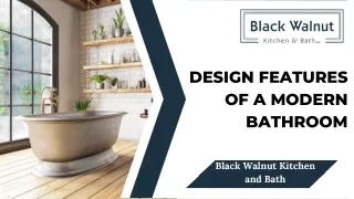 Design Features of a Modern Bathroom