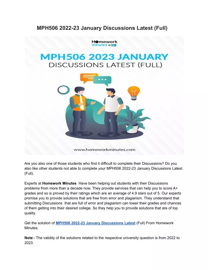 mph506 2022 23 january discussions latest full