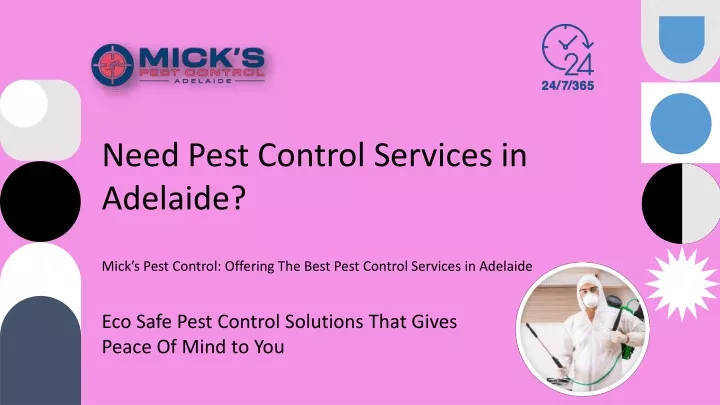 need pest control services in adelaide