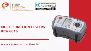 Kyoritsu Multi-Function Testers | KEW 6016