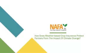 How Does Weather-based Crop Insurance Protect Farmers From The Impact Of Climate Change