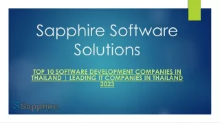 sapphire software solutions