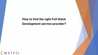 how to find the right full stack development