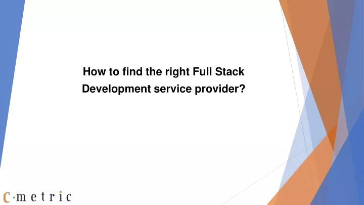 how to find the right full stack development