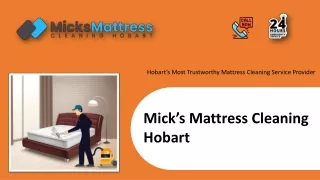 Micks Mattress Cleaning Hobart
