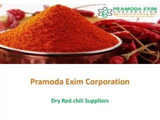Dry Red chili Suppliers